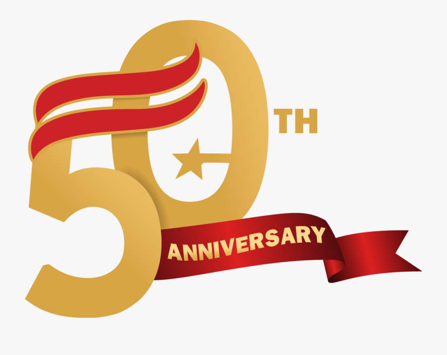 Transparent 50th Anniversary Clipart - Logos For 50th Anniversary, Transparent Clipart