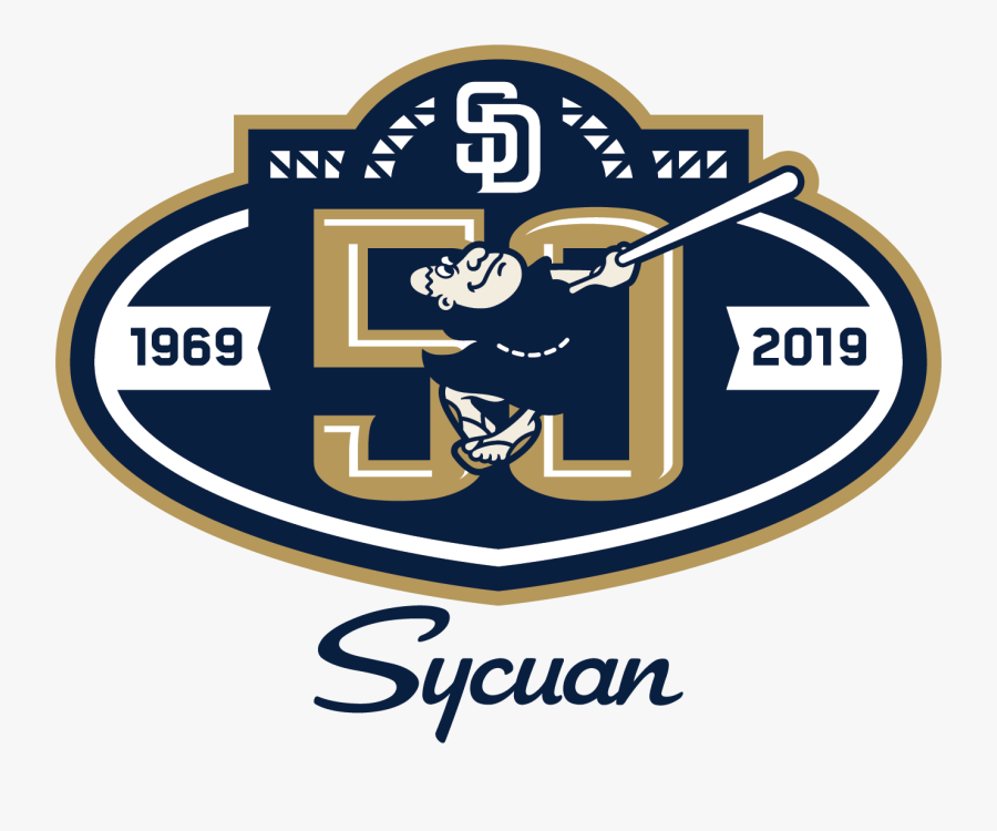 Padres Unveil 50th Anniversary Logo - San Diego Padres Logo 2019, Transparent Clipart
