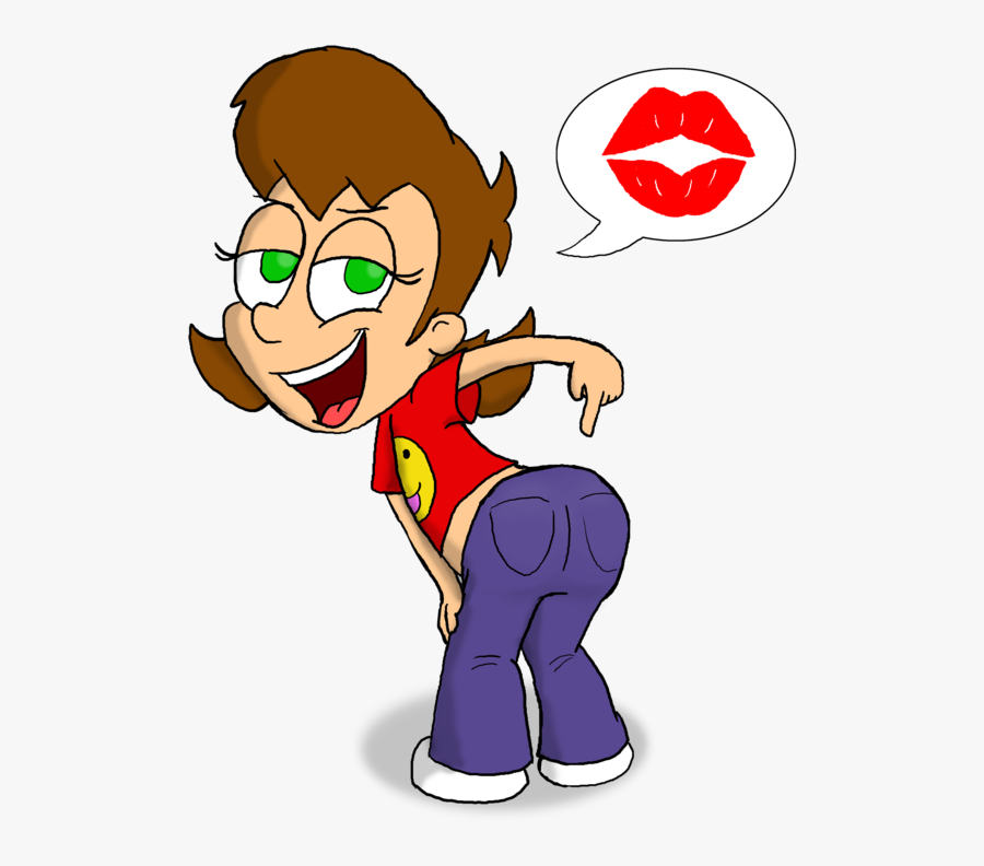 Cartoon Butt Png - Kiss My Ass Pose, Transparent Clipart