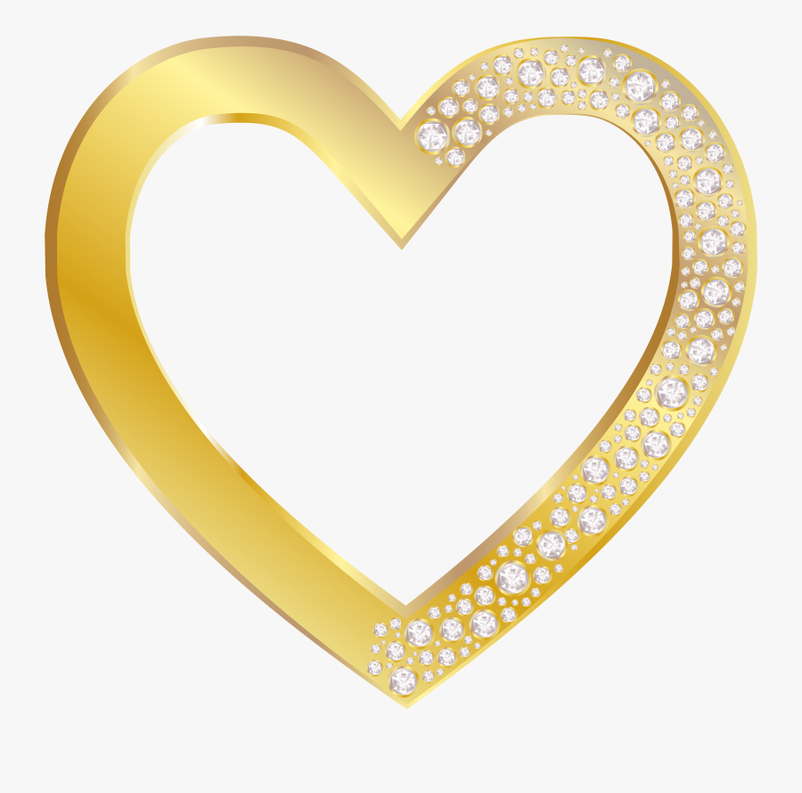 Pin By Beulah Ekkerd - Gold Heart Frame Png, Transparent Clipart