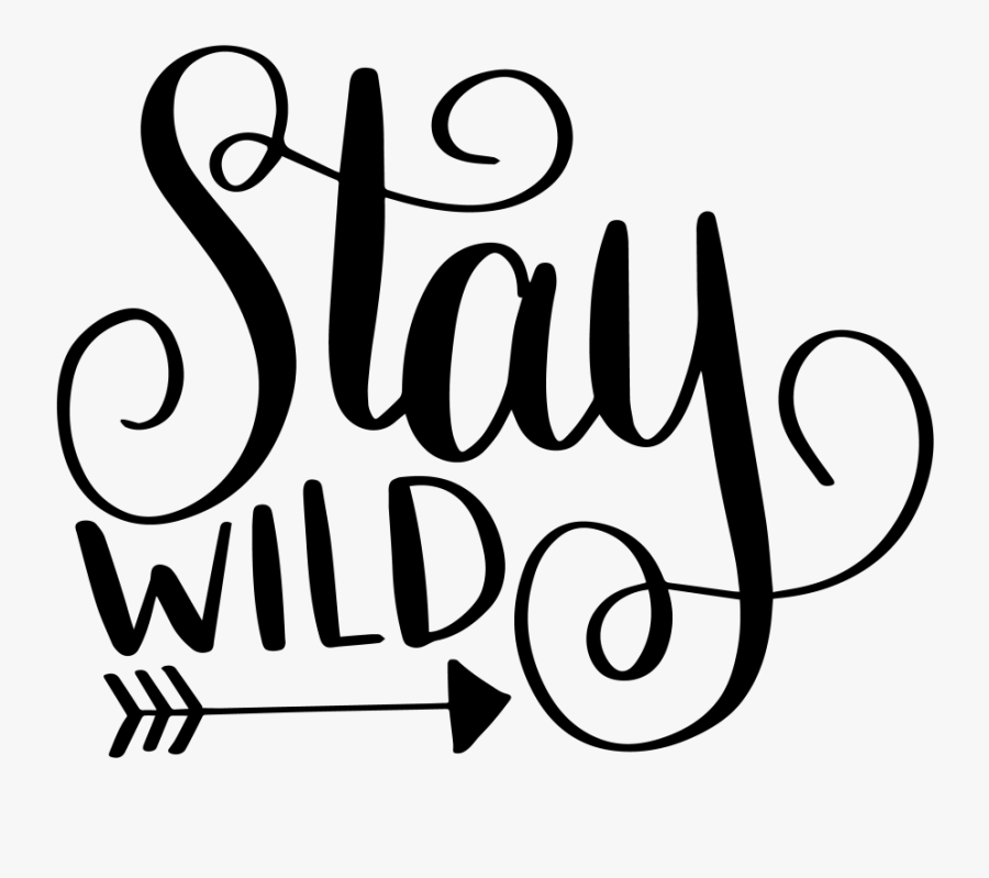 Hand Lettered Stay Wild Free Svg Cut File Dawn Nicole - Stay Wild Fonts, Transparent Clipart