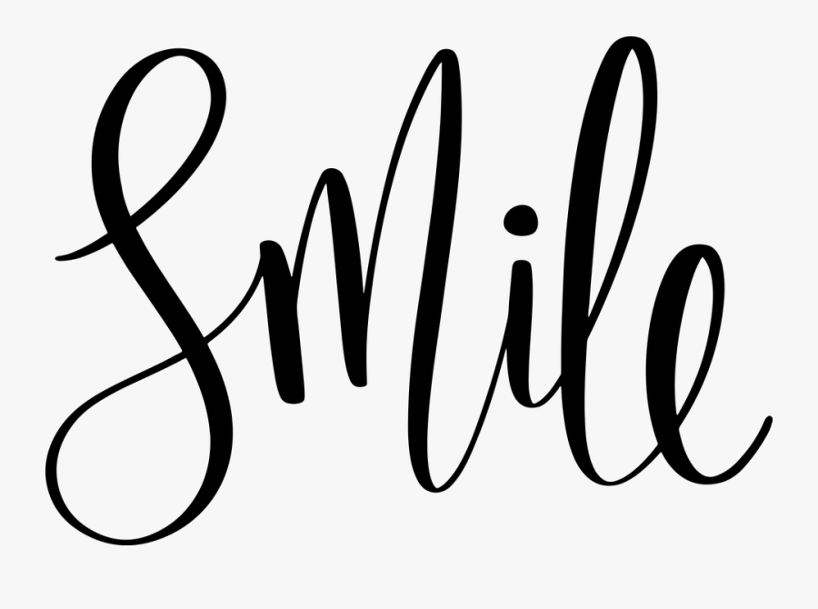 Smile Fancy Text, Transparent Clipart