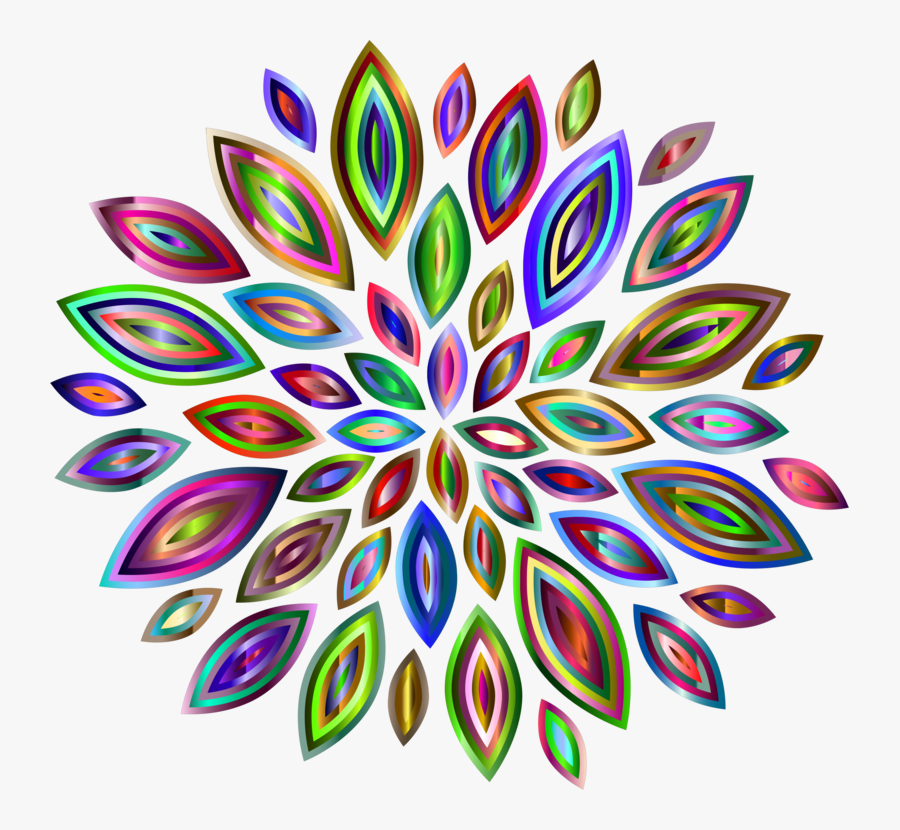 Flower,leaf,symmetry - Flower Petal Silhouette Vector, Transparent Clipart