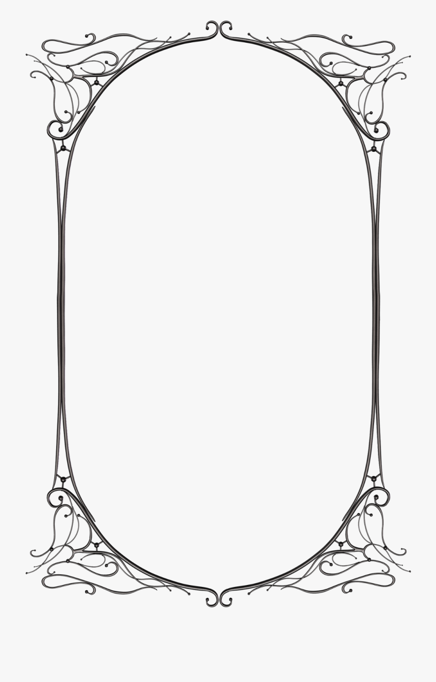 Transparent Rustic Frame Clipart - Transparent Fantasy Border, Transparent Clipart