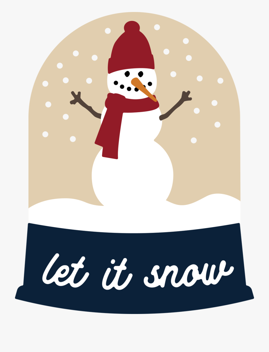 Download Clip Art Let It Snow Snowman Svg - Illustration , Free ...