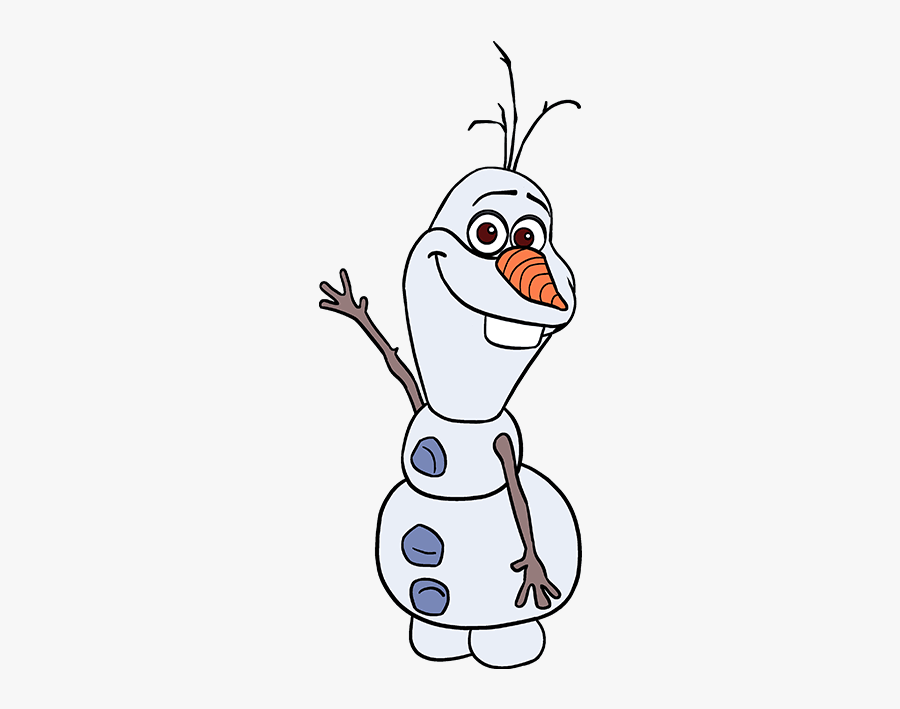 How To Draw Olaf From Frozen - Olaf Drawing, Transparent Clipart