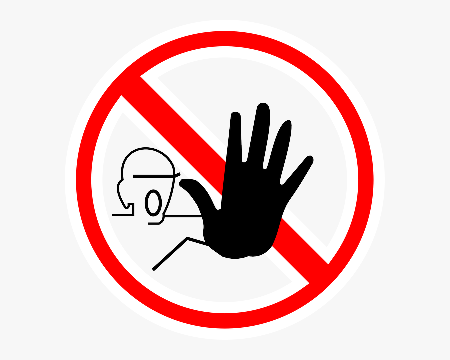 Sign, Stop, Halt, Warning, Hand, Forbidden, Symbol - Stop Clipart, Transparent Clipart