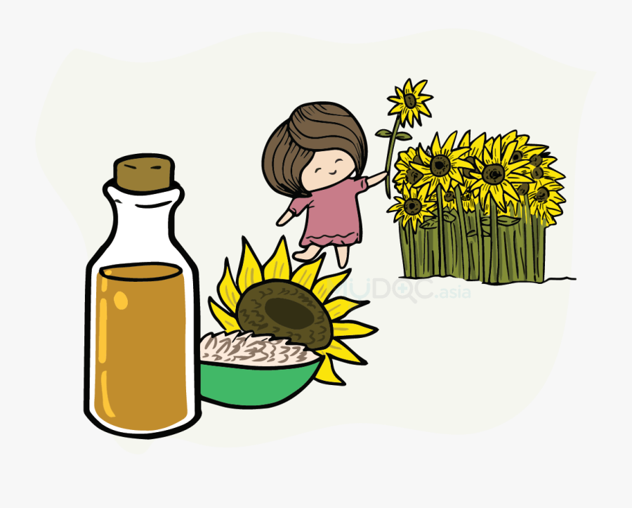 Transparent Oil Spill Clipart - Cartoon Sunflower Oil, Transparent Clipart