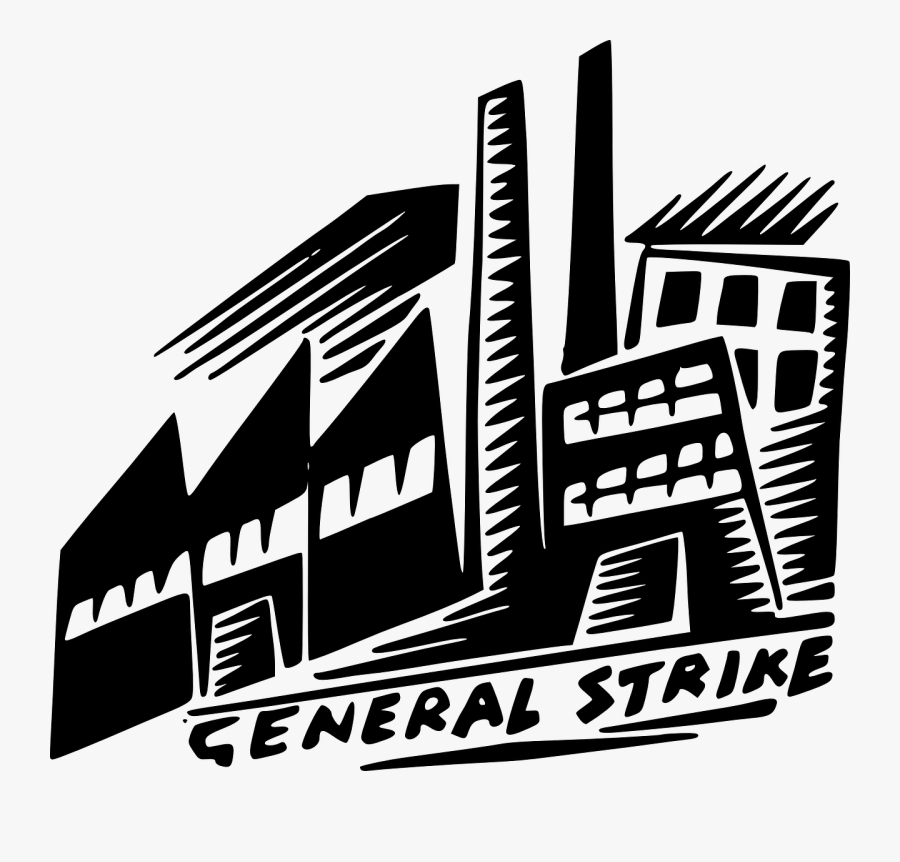 General, Strike, Factory, Closed, Shut, Activities - General Strike Clipart, Transparent Clipart