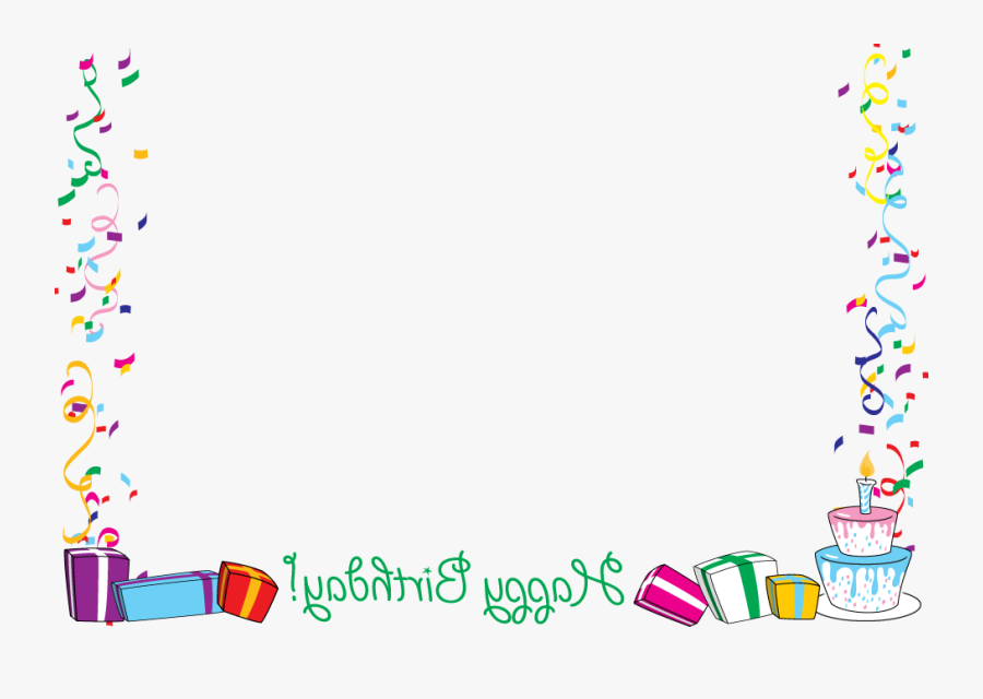 Birthday Border Clipartion Com - Transparent Birthday Border Png, Transparent Clipart