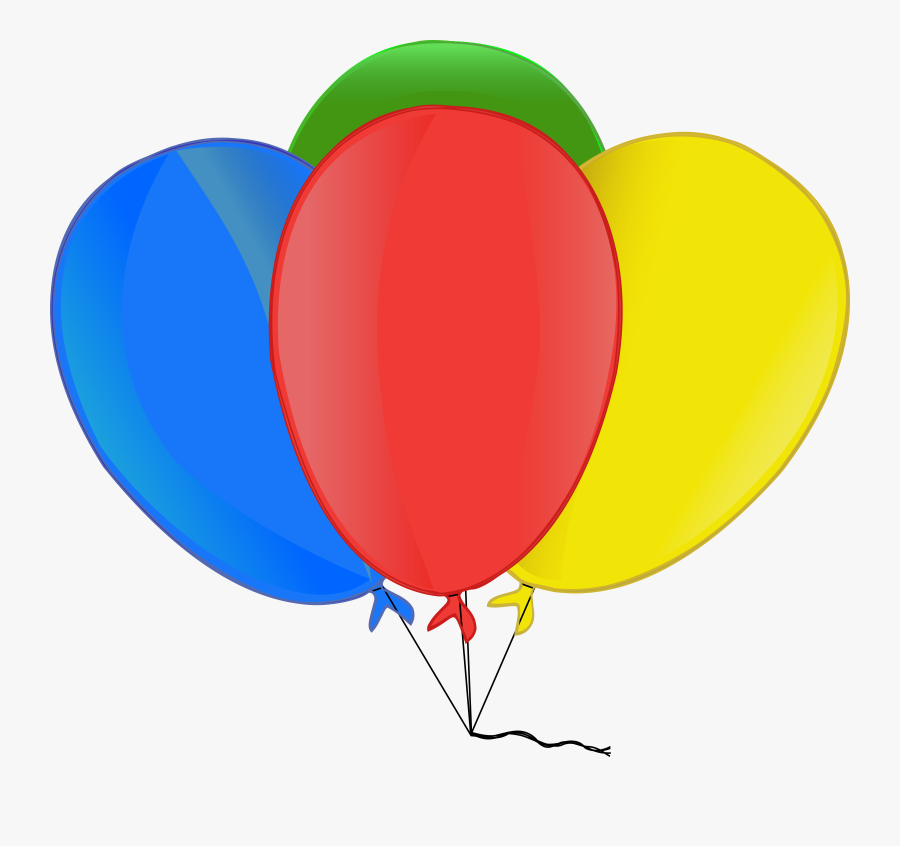 Clipart Bal U00f5es Coloridos Birthday Clip Art Microsoft - Red Yellow Blue Green Balloon, Transparent Clipart