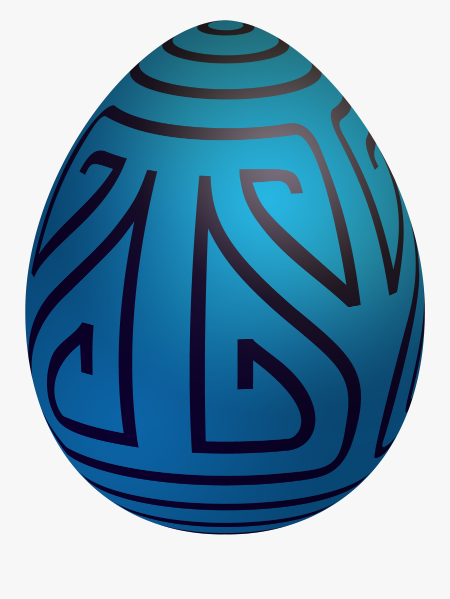 Easter Blue Decorative Egg Png Clip Art - Portable Network Graphics, Transparent Clipart