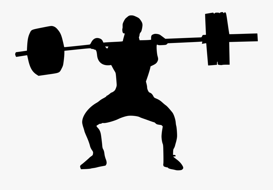 Picture Free Download Weightlifting Vector Silhouette - Silhouette Weight Lifting, Transparent Clipart
