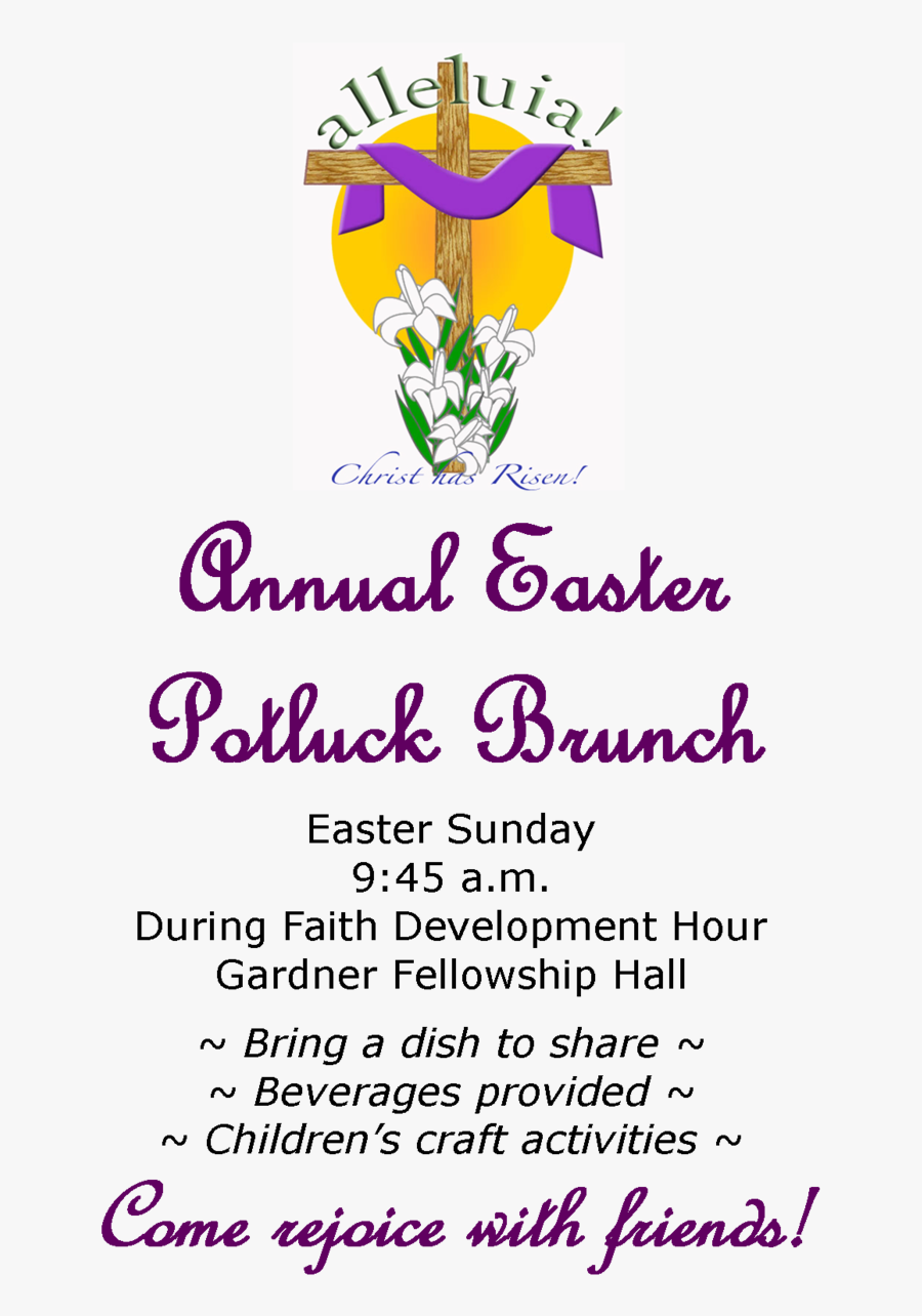 Clipart Royalty Free Download Brunch Clipart Fellowship - Easter Clip Art, Transparent Clipart