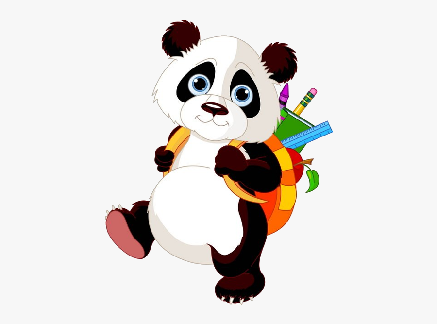 Panda Bears Cartoon Animal Images Free To Download - Cartoon Baby Panda Transparent, Transparent Clipart