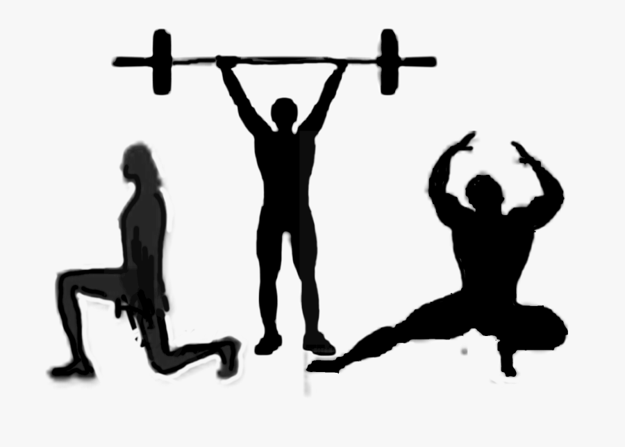 Silhouette Bodybuilding Training Physical Fitness - Fitness Silhouette, Transparent Clipart