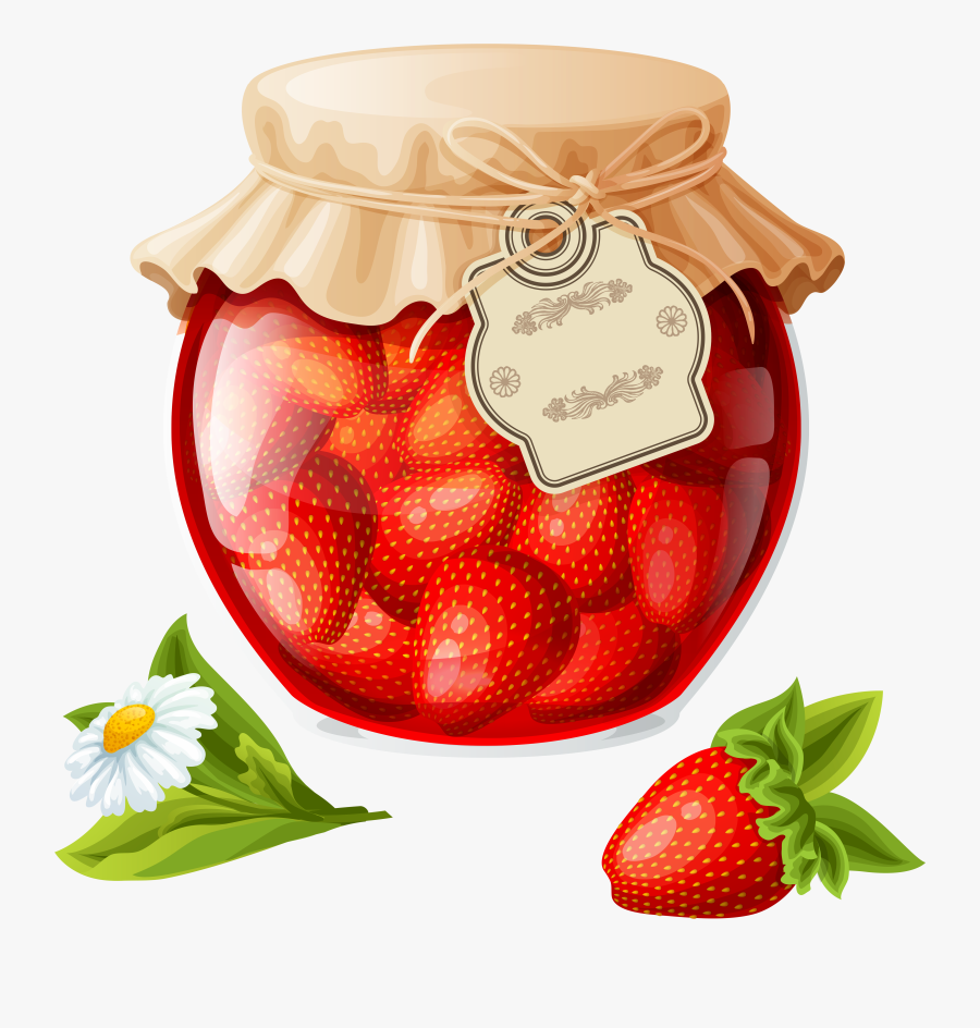Pantry Clipart Canned Vegetable - Cartoon Raspberry Jam Jar , Free ...