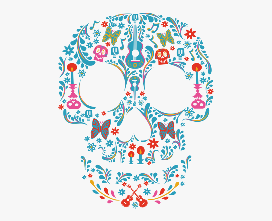 #coco #disneypixar #disneypixarcoco #calavera #diademuertos - Transparent Coco Skull Png, Transparent Clipart