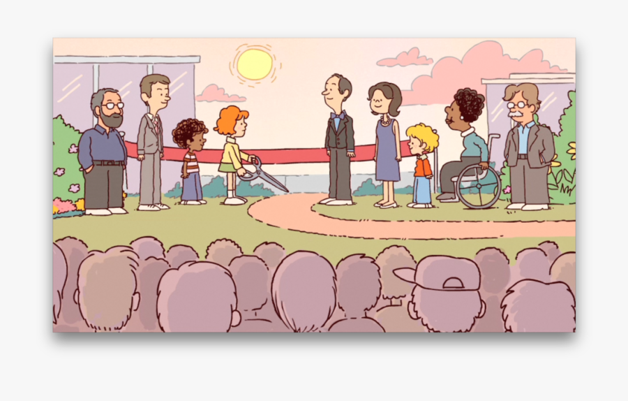 The Ordinary Extraordinary Town And The Time Of The - Community Service Center Cartoon, Transparent Clipart