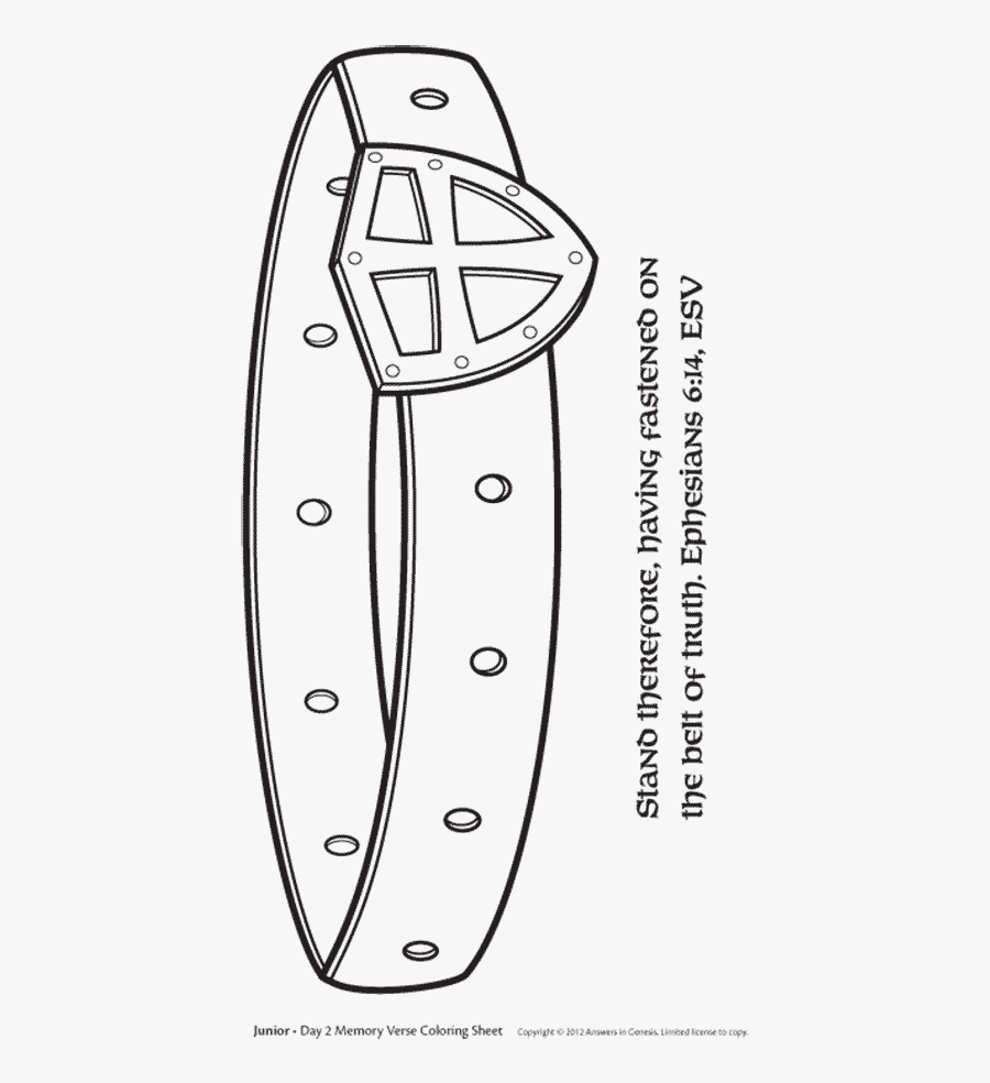 Clip Art Belt Of Truth Clipart - Belt Of Truth Drawing, Transparent Clipart