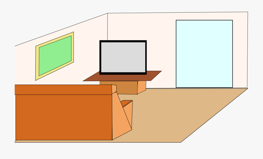 Square,angle,area - Inside The House Clipart Png, Transparent Clipart