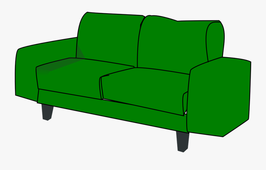 Sofa Clipart Cartoon Pencil And In Color Sofa Clipart - Sofa Clipart, Transparent Clipart