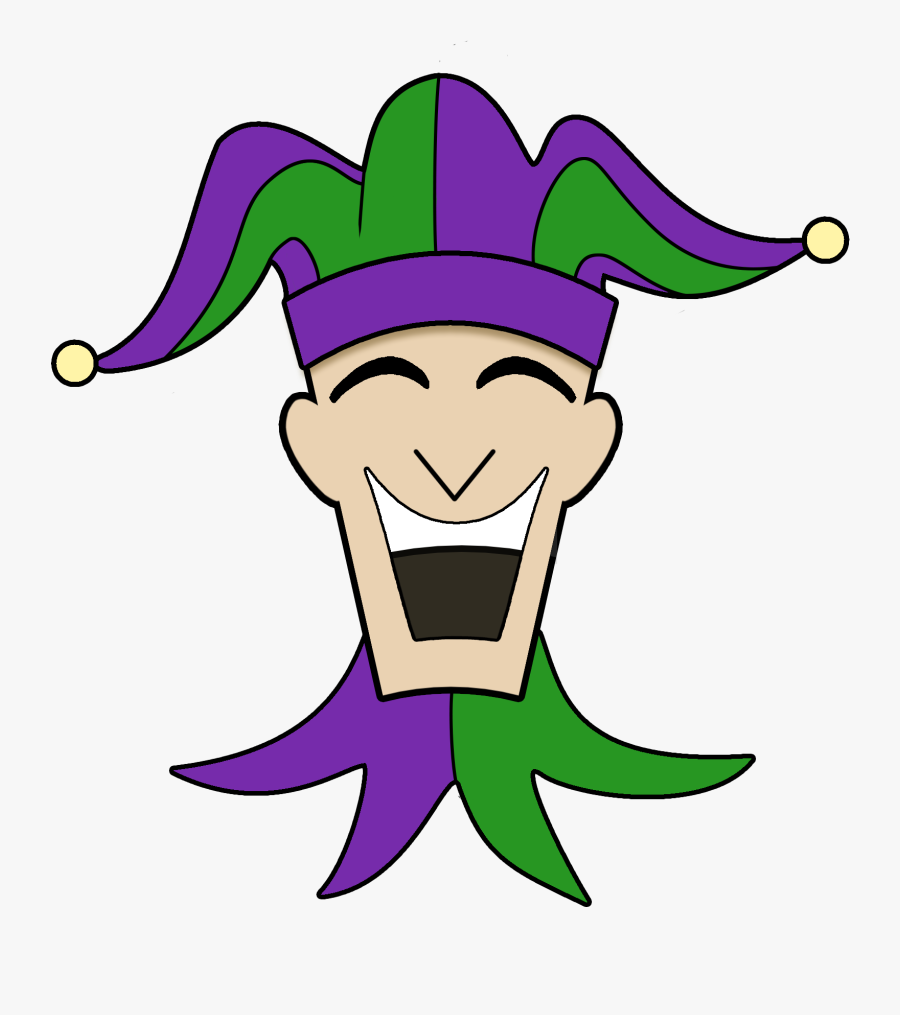 Transparent Jester Hat Png - Jester Head, Transparent Clipart