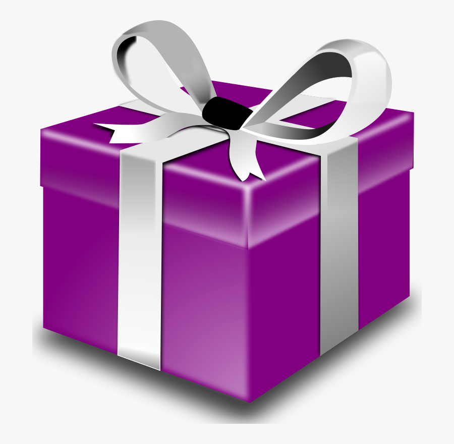 Purple Present - Present Clip Art, Transparent Clipart