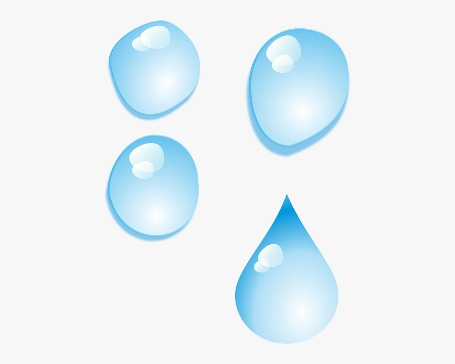 Set, Cartoon, Rain, Drop, Drops, Tear, Teardrop - Comic Tear, Transparent Clipart