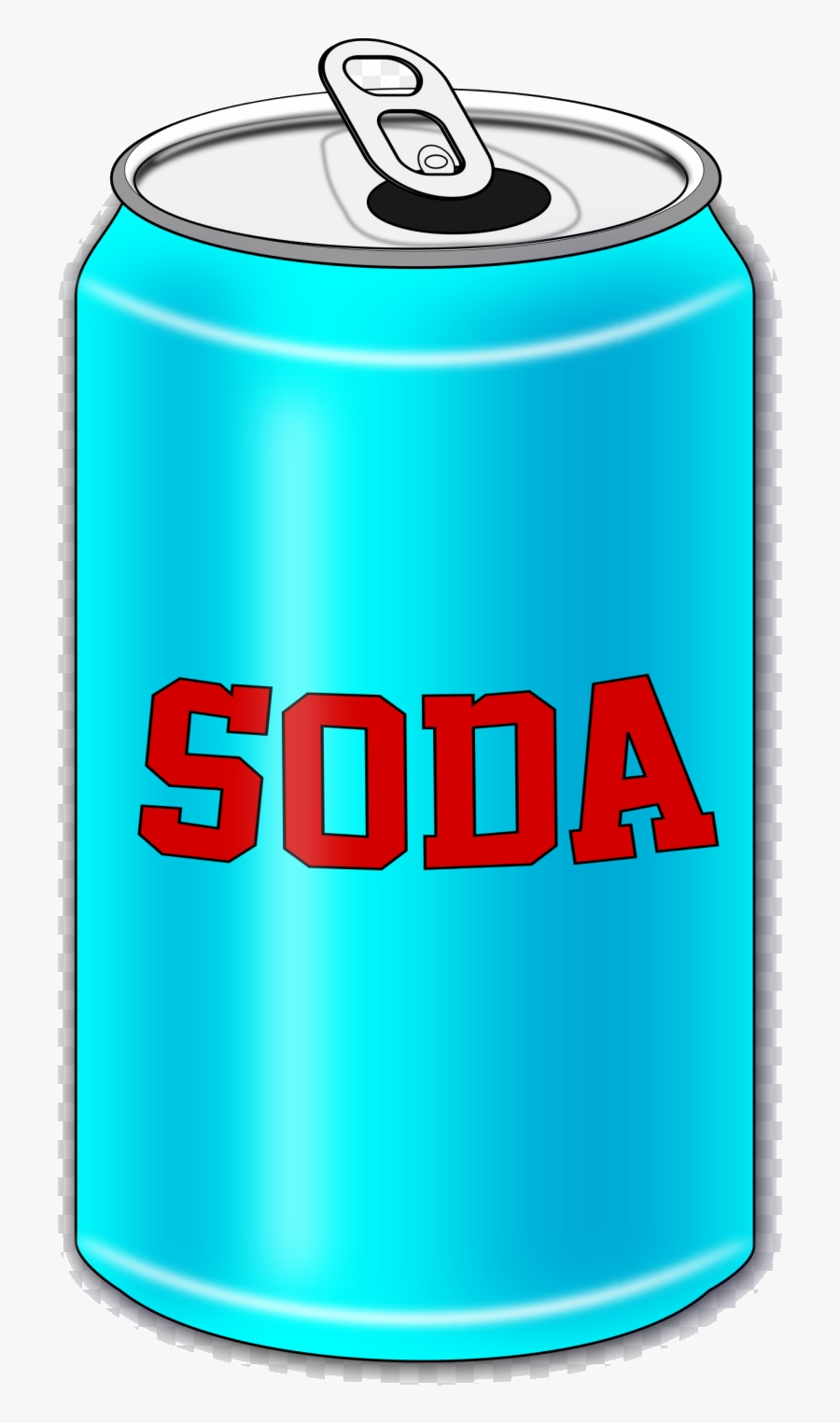 Soda Can Soft Drink Clipart Transparent Png - Can Of Soda Png, Transparent Clipart