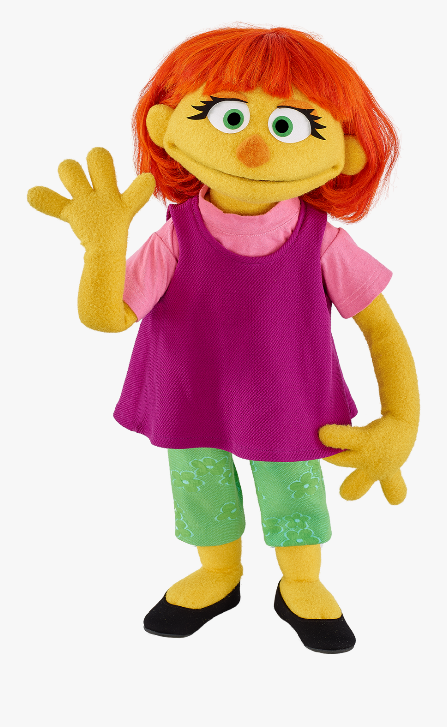 Character/puppet Names Girl - Julia Sesame Street Autism, Transparent Clipart