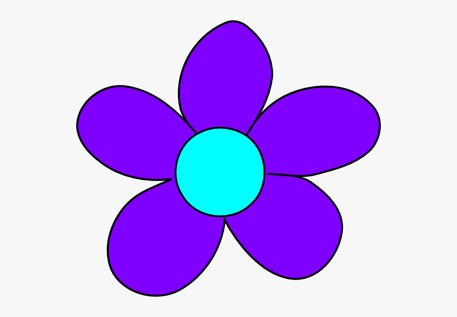 Transparent Flower Clipart Png - Blue And Purple Flower Clipart, Transparent Clipart