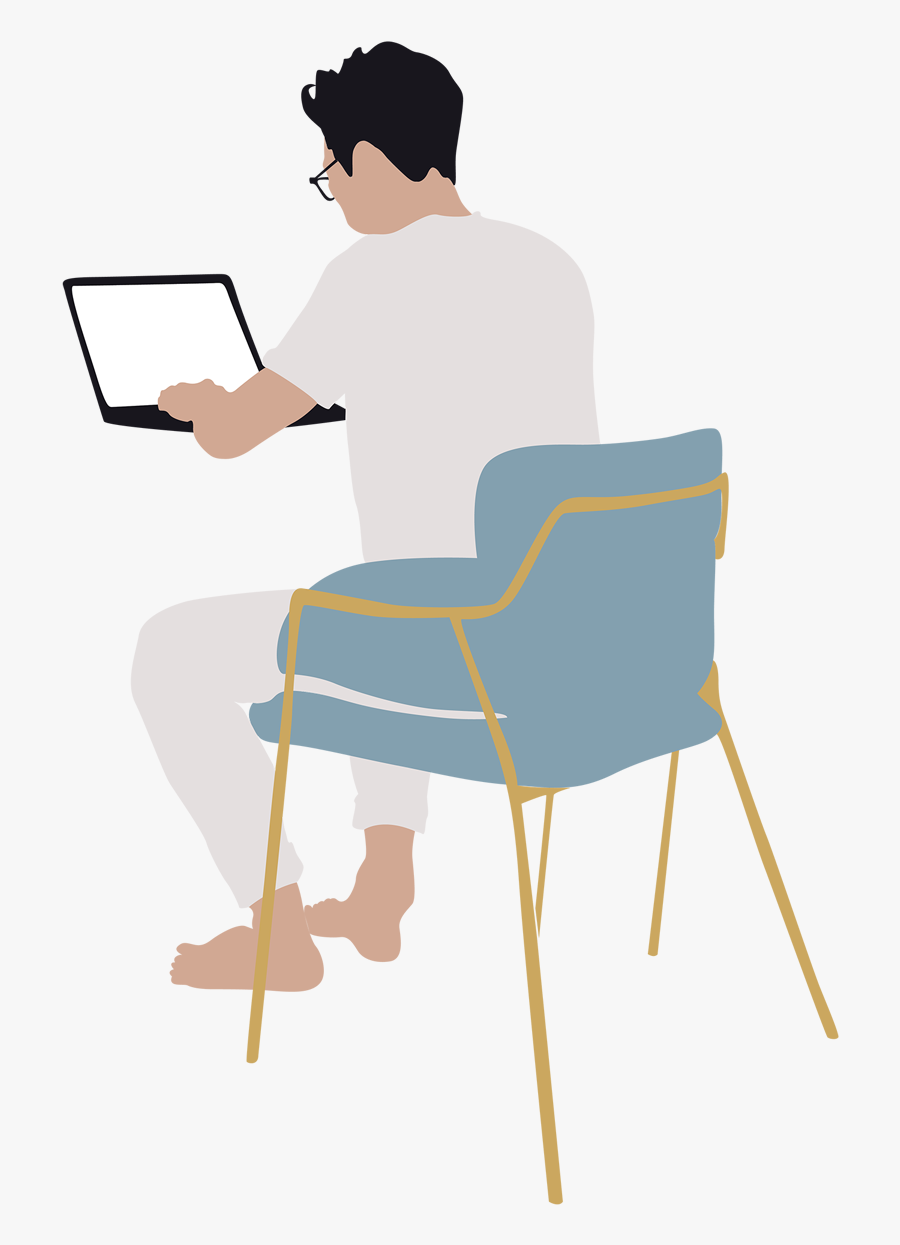 Man On Laptop Vector Png , Free Transparent Clipart - ClipartKey
