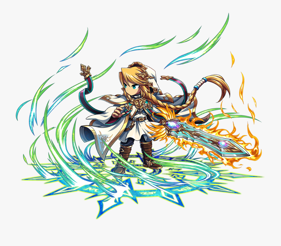 Unit Art 1 Legendary Six Heroes - Brave Frontier New Dark Unit 2018, Transparent Clipart