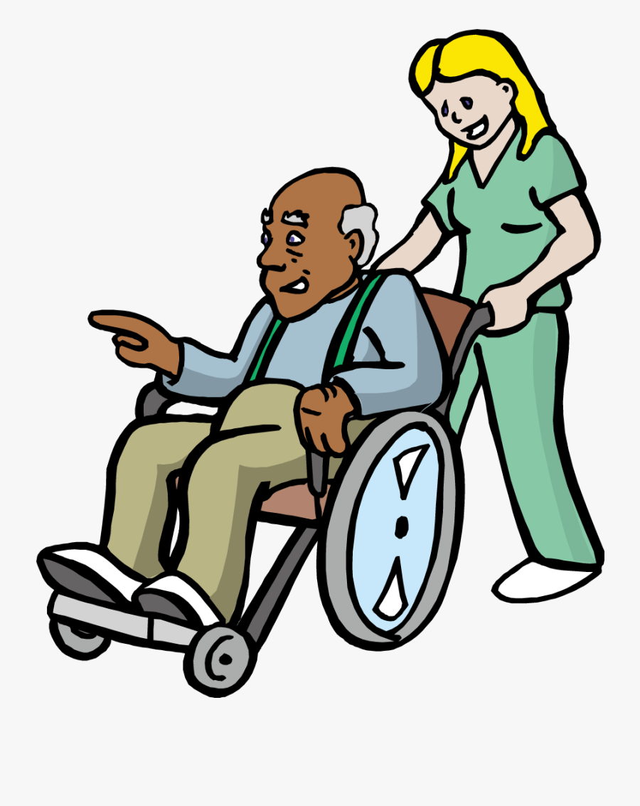 Old Age Cartoon Infant - Old Age Wheelchair Png, Transparent Clipart