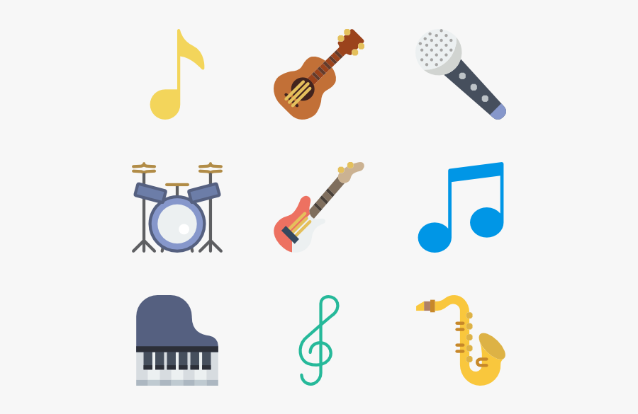 Music Elements - Music Instruments Icon Png, Transparent Clipart