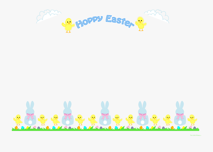 Happy Easter Frame Transparent, Transparent Clipart