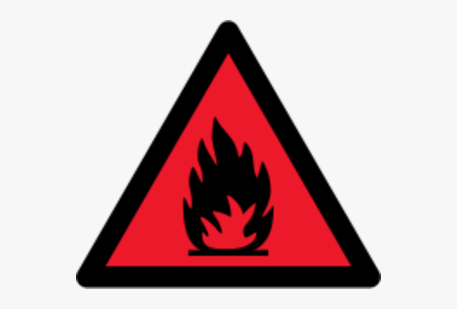 Flames Clipart Caution - Fire Warning Sign Png, Transparent Clipart