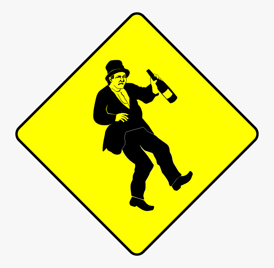 Winding Right Road Signs, Transparent Clipart