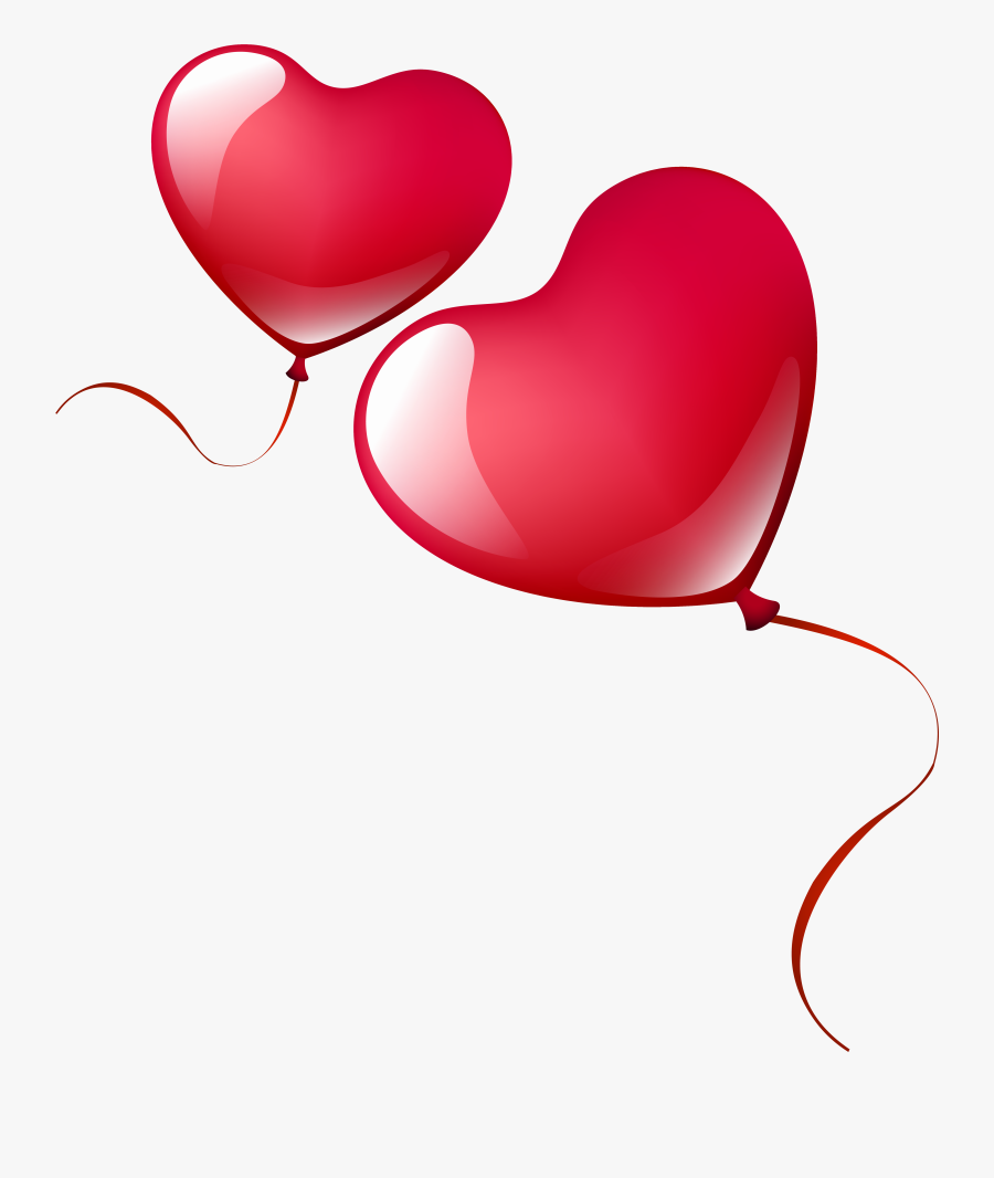 Heart Balloon Png Hd, Transparent Clipart