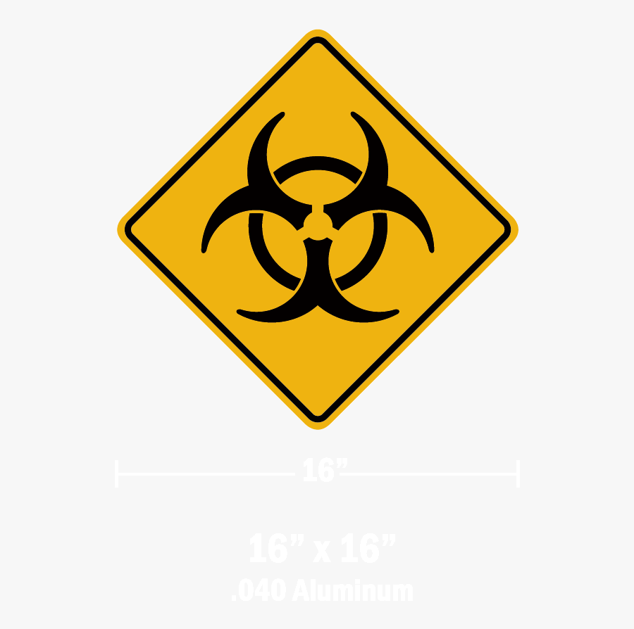 Biohazard Warning Plaque - Resíduos Infectantes Png, Transparent Clipart