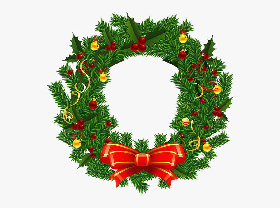 Christmas Open House Clipart - Christmas Wreaths Png, Transparent Clipart
