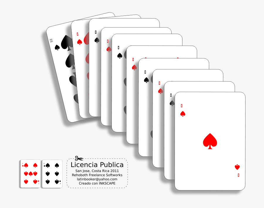Escalera De Poker - Mentahan Kartu Poker, Transparent Clipart