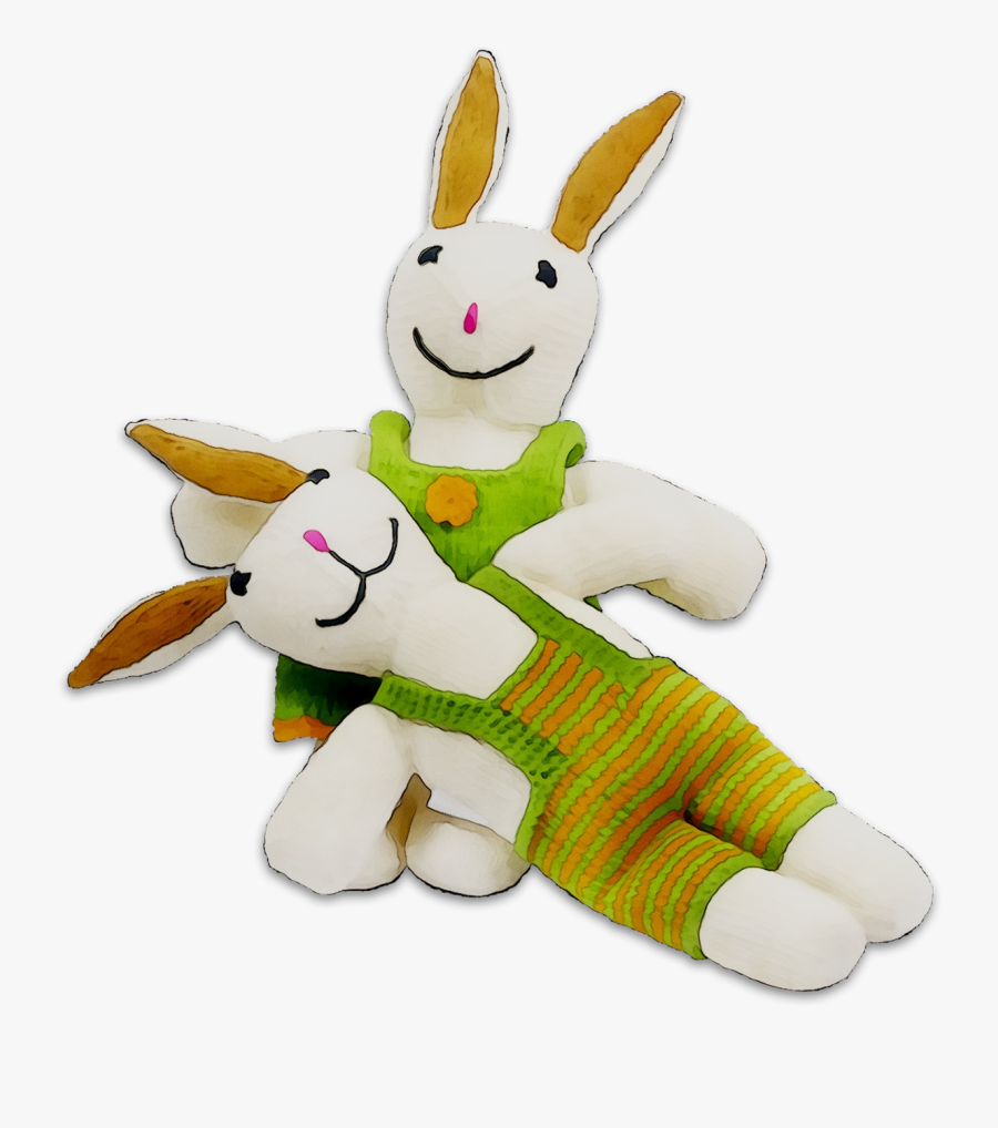 Animals Cuddly Plush Stuffed Toys Easter Bunny Clipart - Stuffed Toy, Transparent Clipart