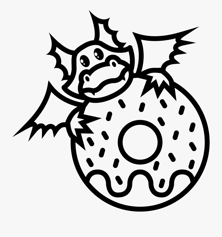 Dragon Donuts, Transparent Clipart