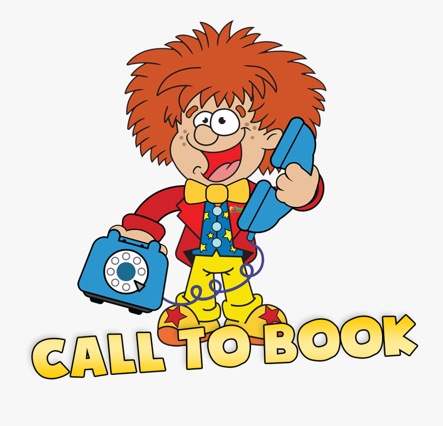 Call To Book A Childrens Party - Cartoon, Transparent Clipart