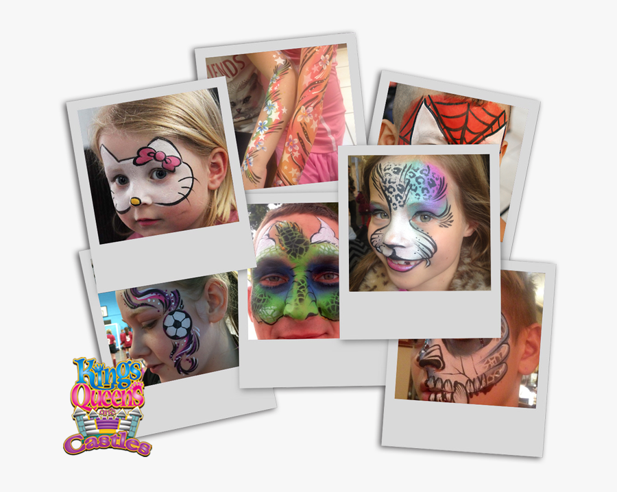 Transparent Face Paint Png - Collage, Transparent Clipart