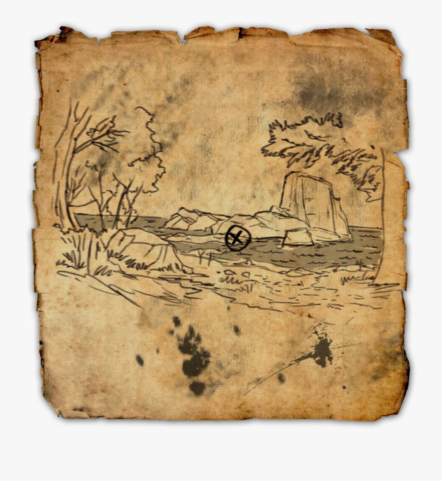 Treasure Map Png - Eso Clockwork City Treasure Map 2, Transparent Clipart