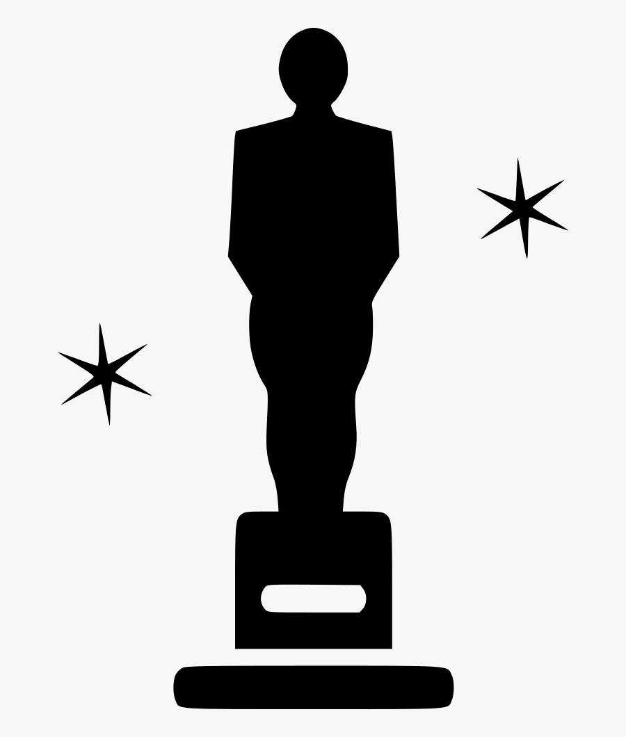 Oscar Award Ceremony Felicitation Prize Trophy Svg - Oscar Award Icon Png, Transparent Clipart