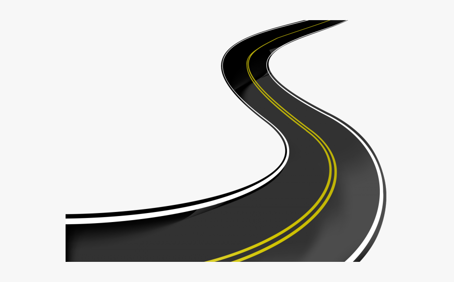 Highway Clipart Curve Road - Transparent Background Highway Road Png, Transparent Clipart